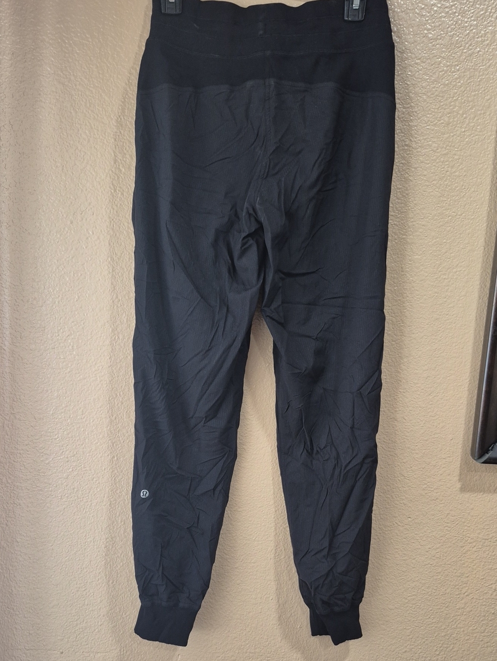Black Athletic Jogger Pants with Logo
